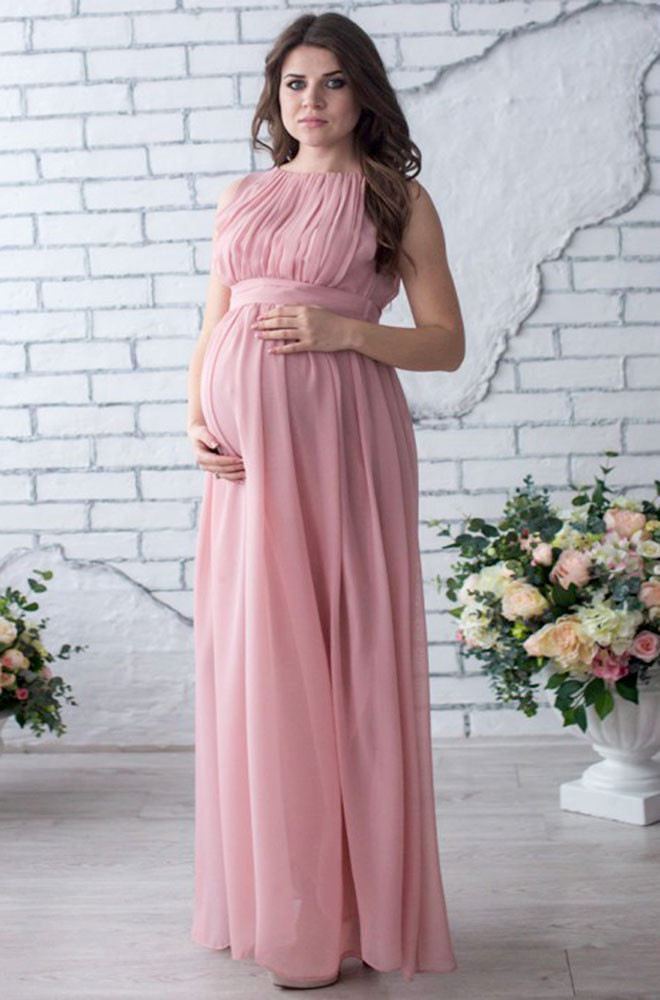 Váy maxi cổ yếm