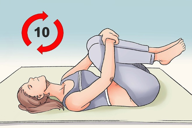Lặp lại động tác Kegel 10 lần.