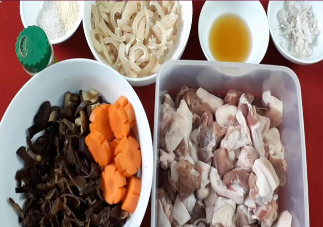 nguyên liệu nấu thịt nấu đông