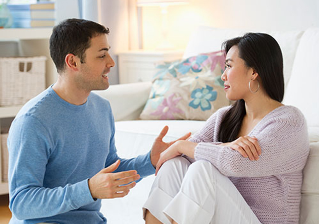 trao đổi với chồng