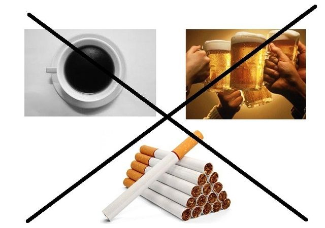 không sử dụng rượu bia và thuốc lá