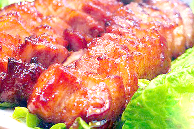 Thịt ba chỉ rán ngũ vị hương thơm ngon hấp dẫn