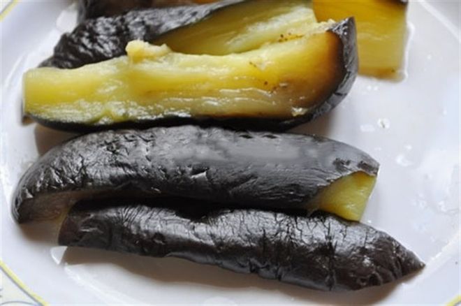 Cà tím luộc