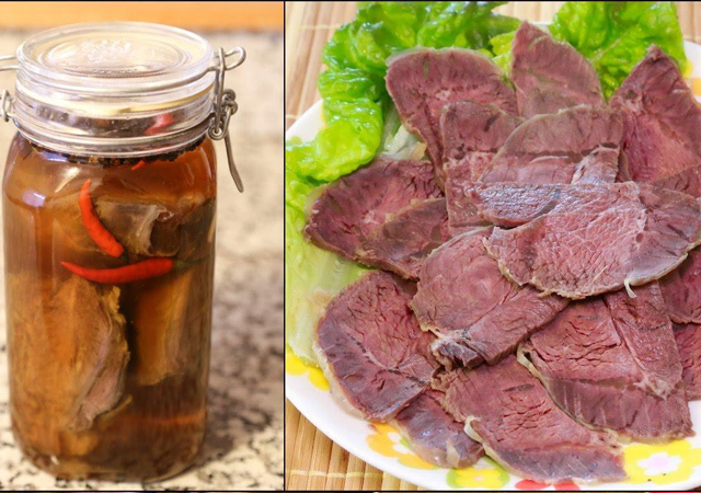 Bắp bò ngâm mắm