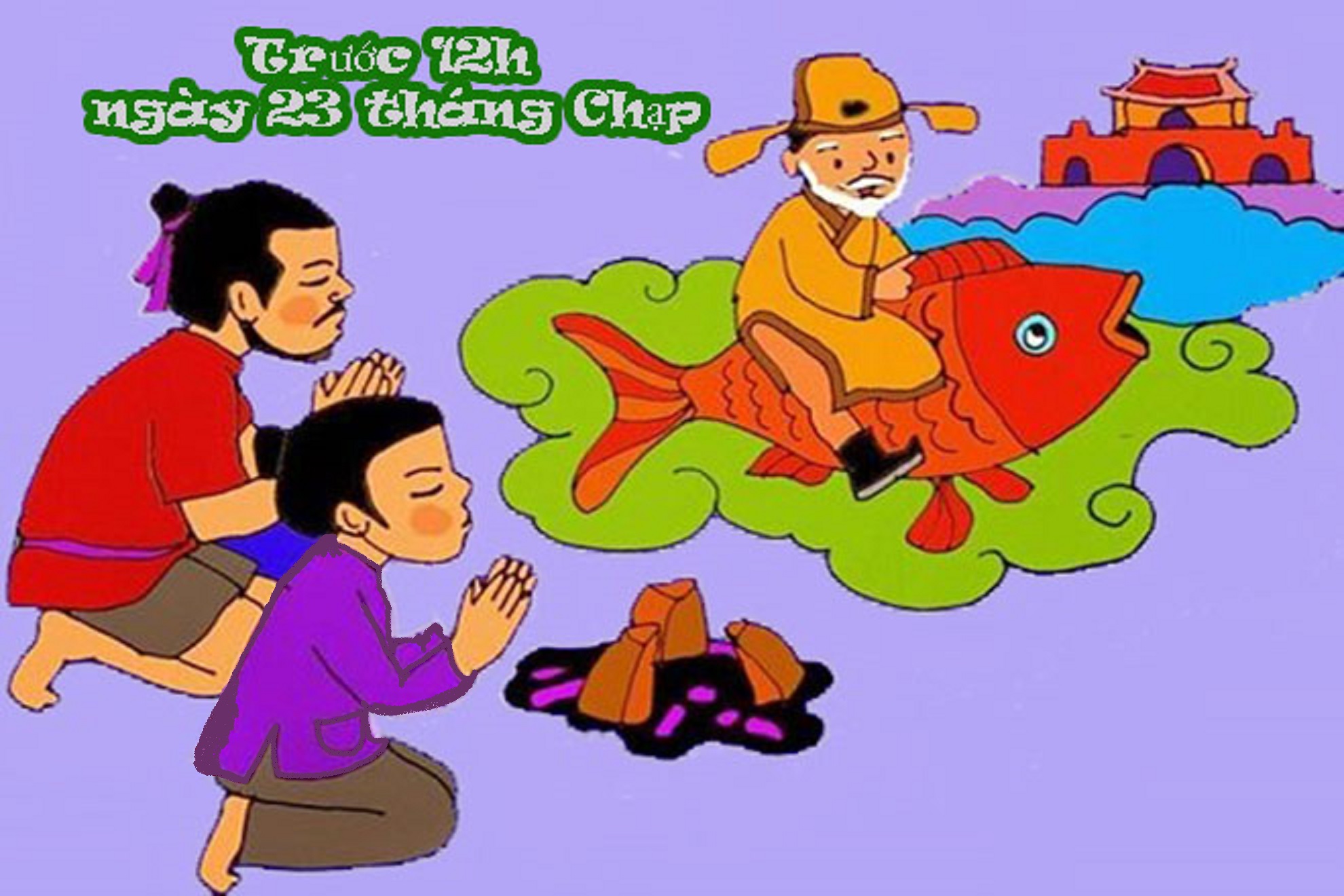 Cúng ông Táo trước 12h ngày 23 tháng Chạp