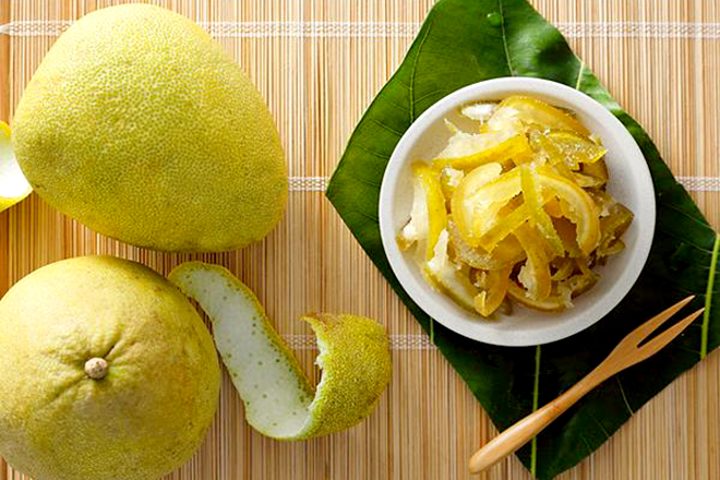 Mứt vỏ bưởi làm mới lạ vị tết và tốt cho sức khỏe
