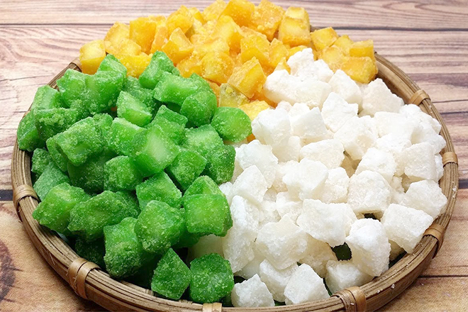 Mứt dừa viên
