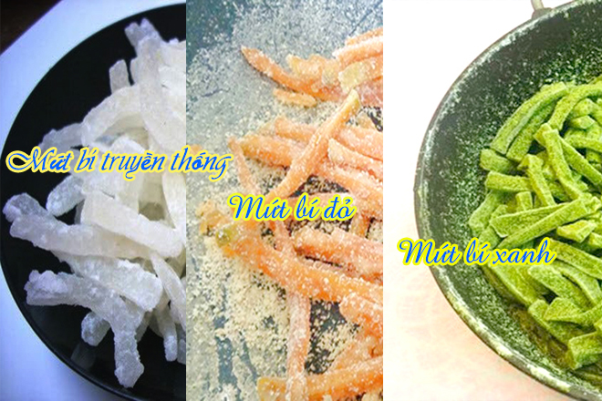 Mứt bí ngày nay đa dạng