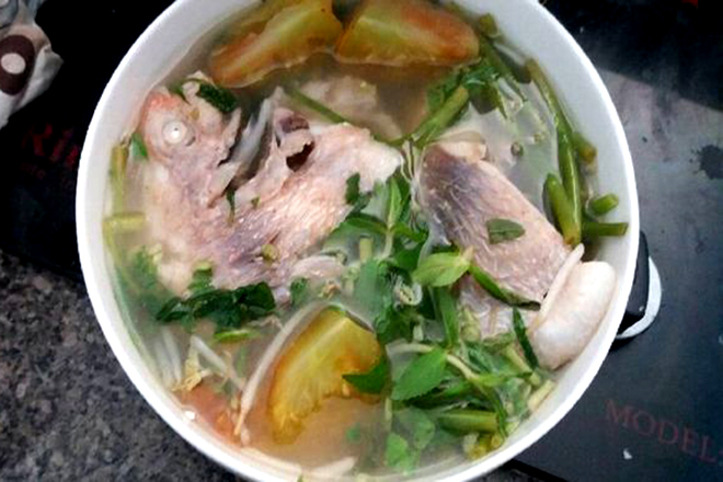 Canh chia ca diêu hồng