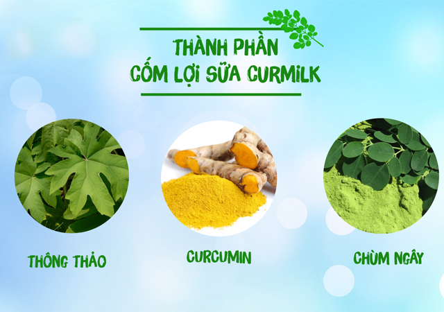 thành phần của cốm lợi sữa
