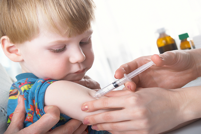 Bệnh sởi được khống chế khi trẻ được tiêm vaccine