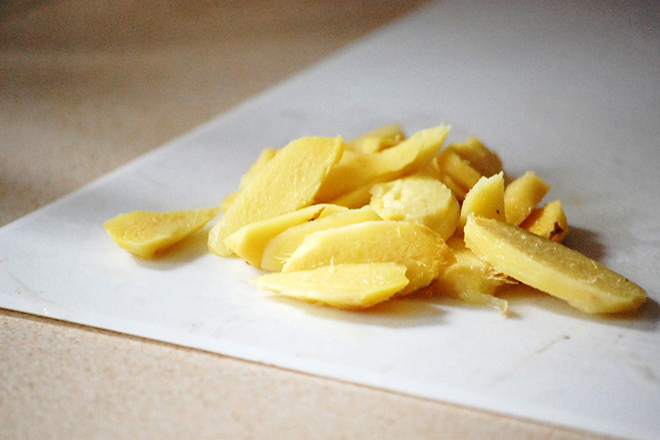 Gừng cắt lát
