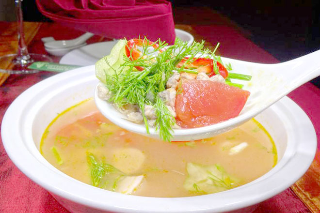 Canh hến thì là ngon