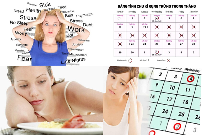 không thấy biểu hiện rụng trứng