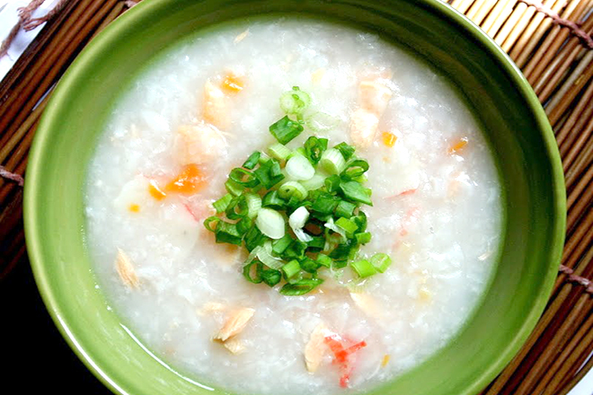 Cháo cá hồi