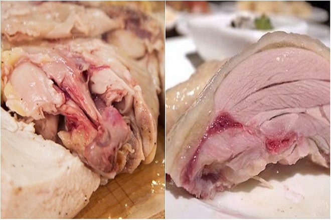 đồ ăn chưa chín