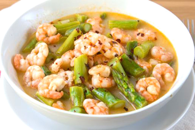 Canh măng tây hấp dẫn