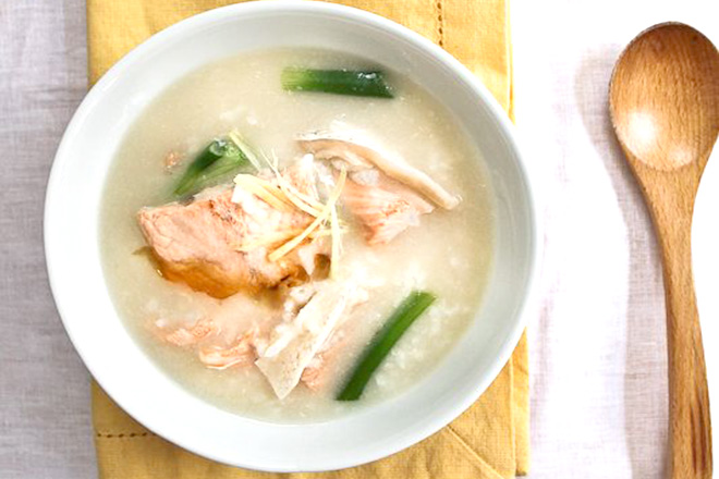 Cháo cá hồi