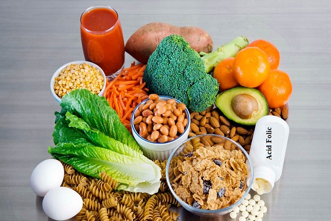 thực phẩm chứa acid folic
