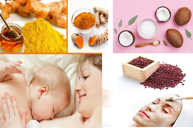 nghệ đậu đỉ và dầu dừa