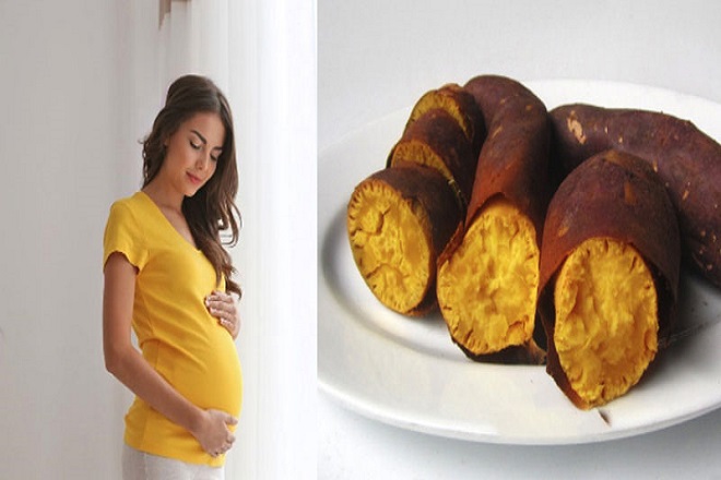 Khoai lang trị táo bón cho bà bầu