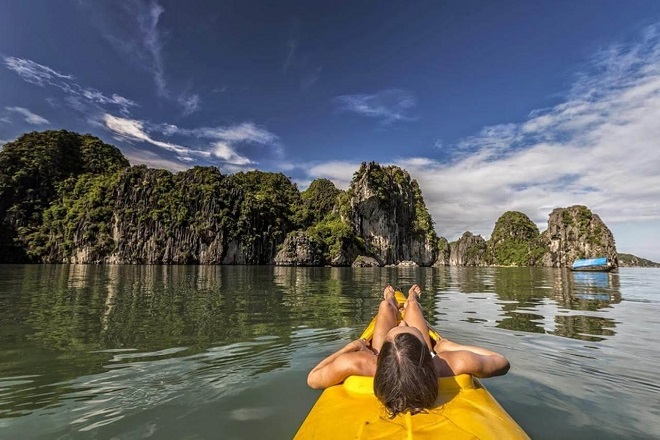 chèo thuyền Kayak