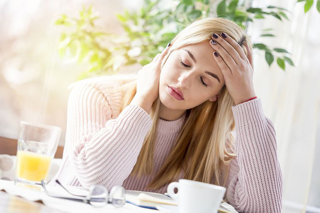 Phụ nữ mệt mỏi