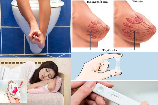 dấu hiệu có thai xuất hiện