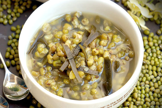 Đậu xanh hạt nấu chín