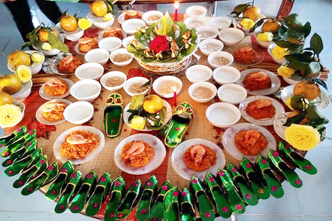 mâm lễ cúng