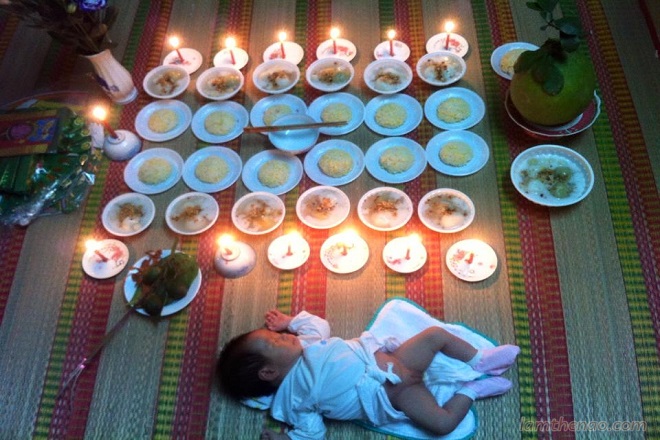 các nghi lễ của cúng đầy tháng