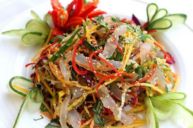 Nộm sứa xoài xanh