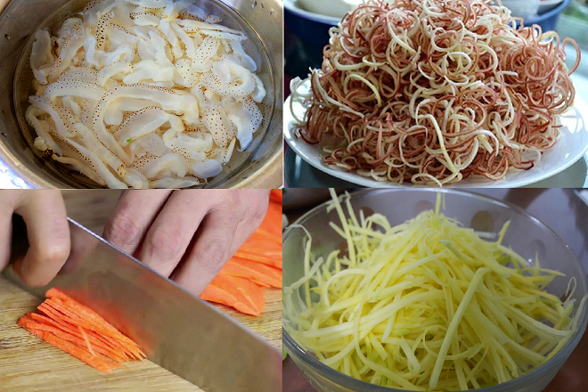 Cách làm nộm sứa hoa chuối