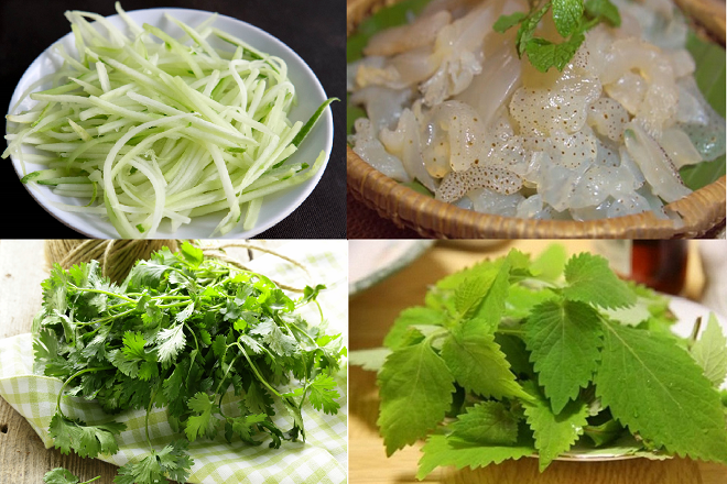 Nộm sứa dưa leo