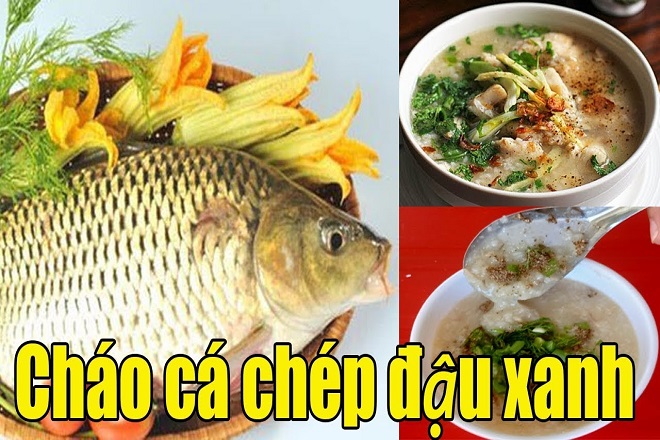 cháo cá chép đậu xanh