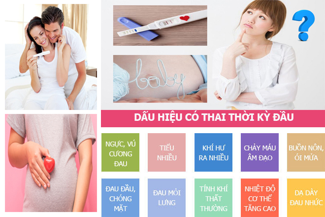 dấu hiệu có thai