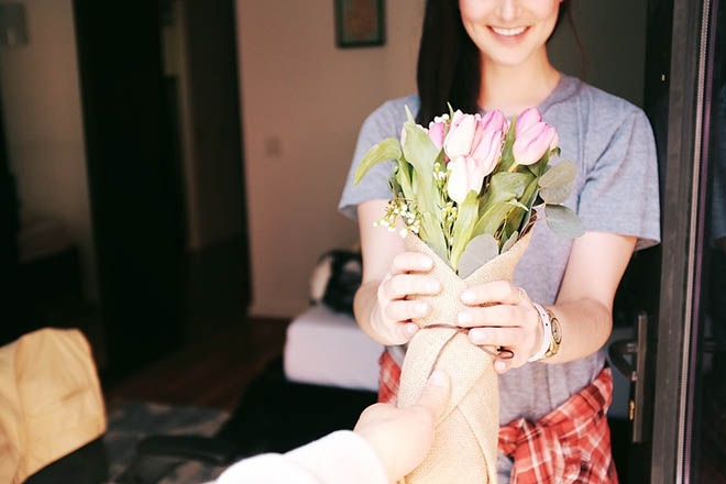 Tặng mẹ hoa tulip