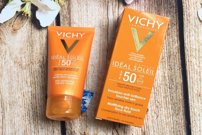 Kem chống nắng Vichy Ideal Soleil Mattifying Face Fluid Dry Touch