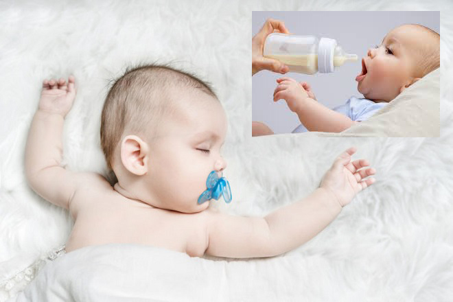 tập bú bình đúng cách