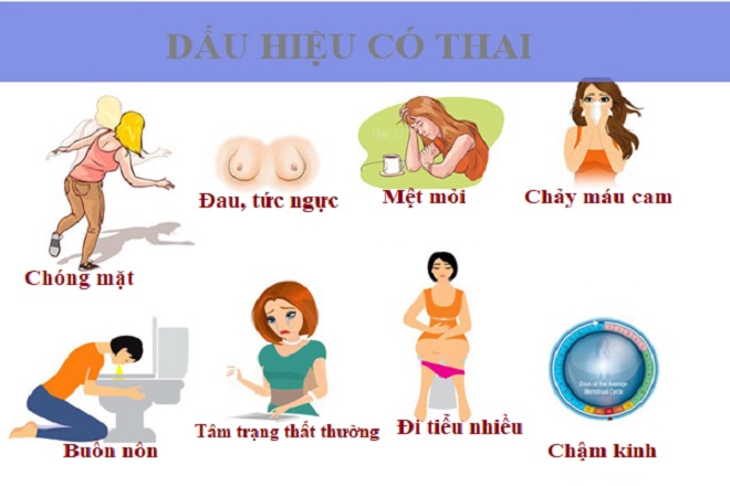 dấu hiệu có thai