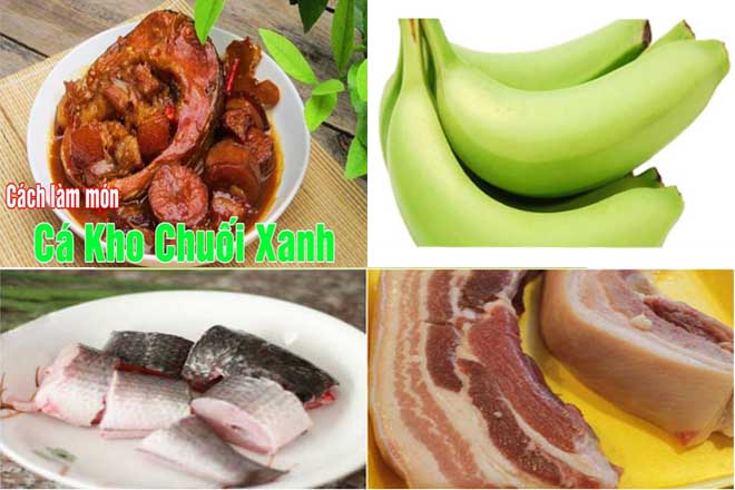 cá kho với chuối