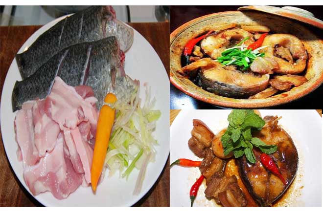 cá kho thịt