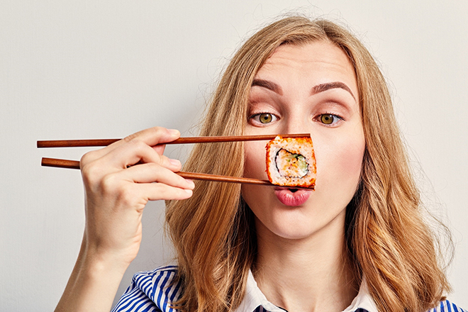 Bà bầu ăn sushi