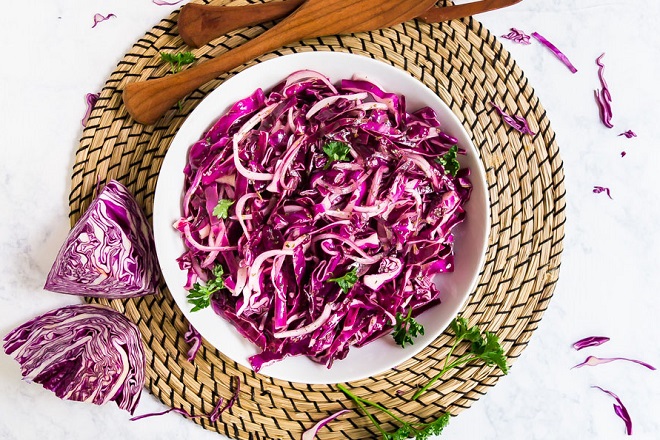 Salad bắp cải tím