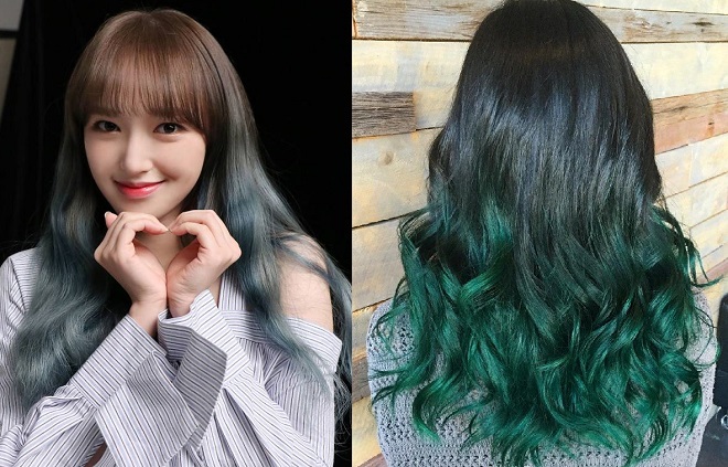 ombre xanh rêu