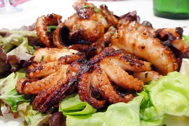 Bạch tuộc nướng mật ong