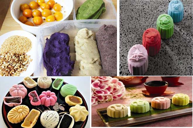 bánh trung thu dẻo ngũ sắc
