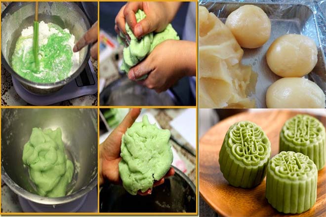 bánh trung thu dẻo lá dứa