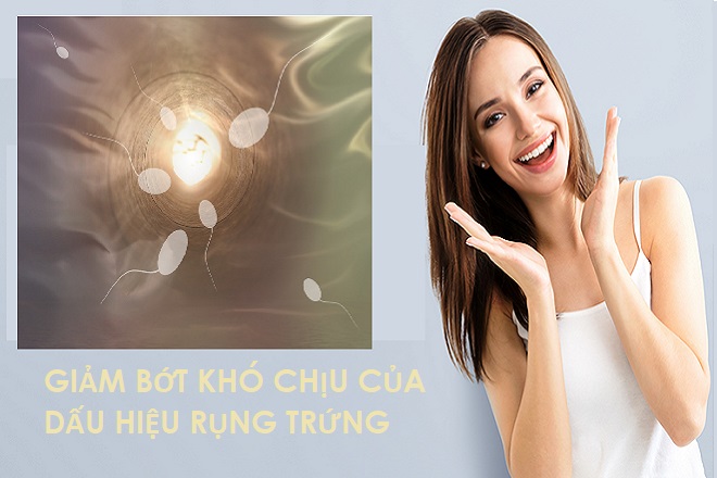 giảm khó chịu ngày rụng trứng