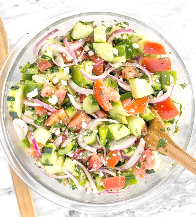 Salad cà chua và dưa leo